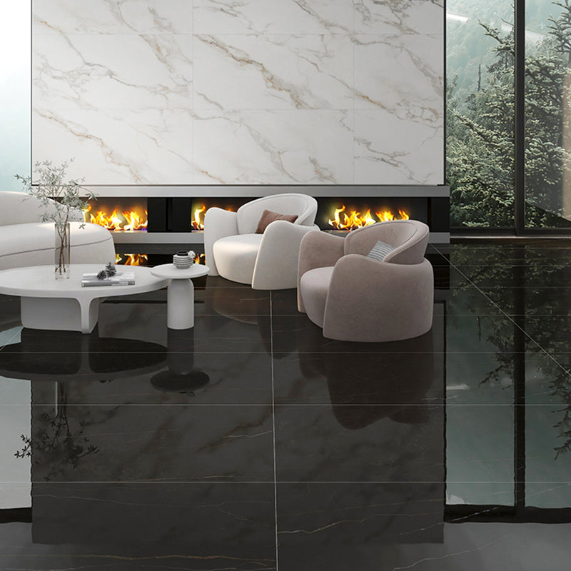 Rectangular Singular Tile Modern Mirrored Marble Floor and Wall Tile