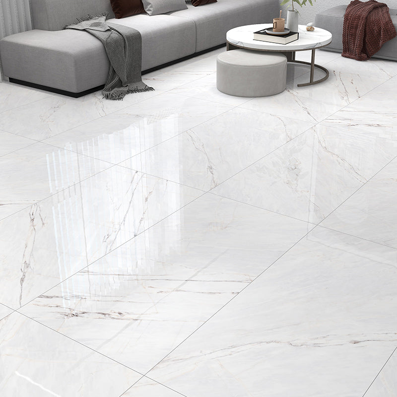 Mirrored Singular Tile Marble Rectangular Modern Floor and Wall Tile