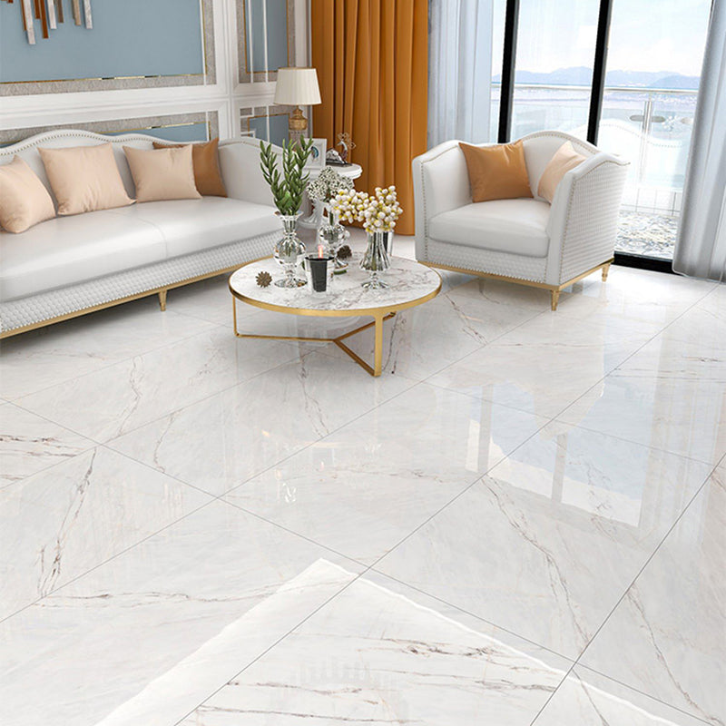 Mirrored Singular Tile Marble Rectangular Modern Floor and Wall Tile