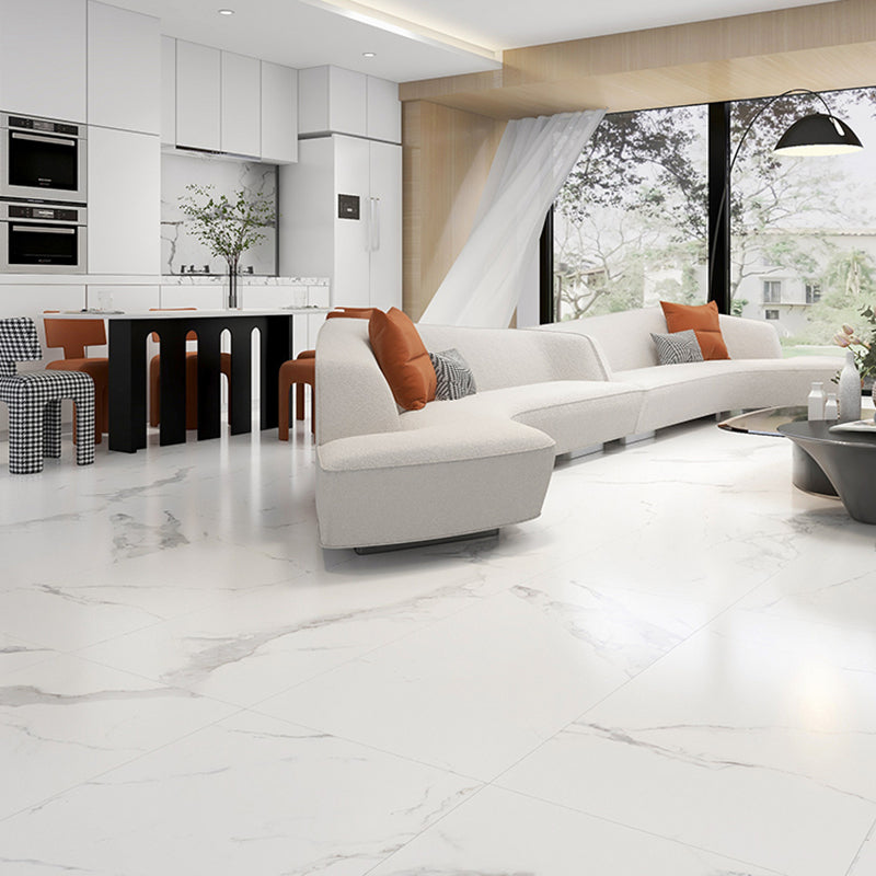 Marble Rectangular Singular Tile Mirrored Floor and Wall Tile