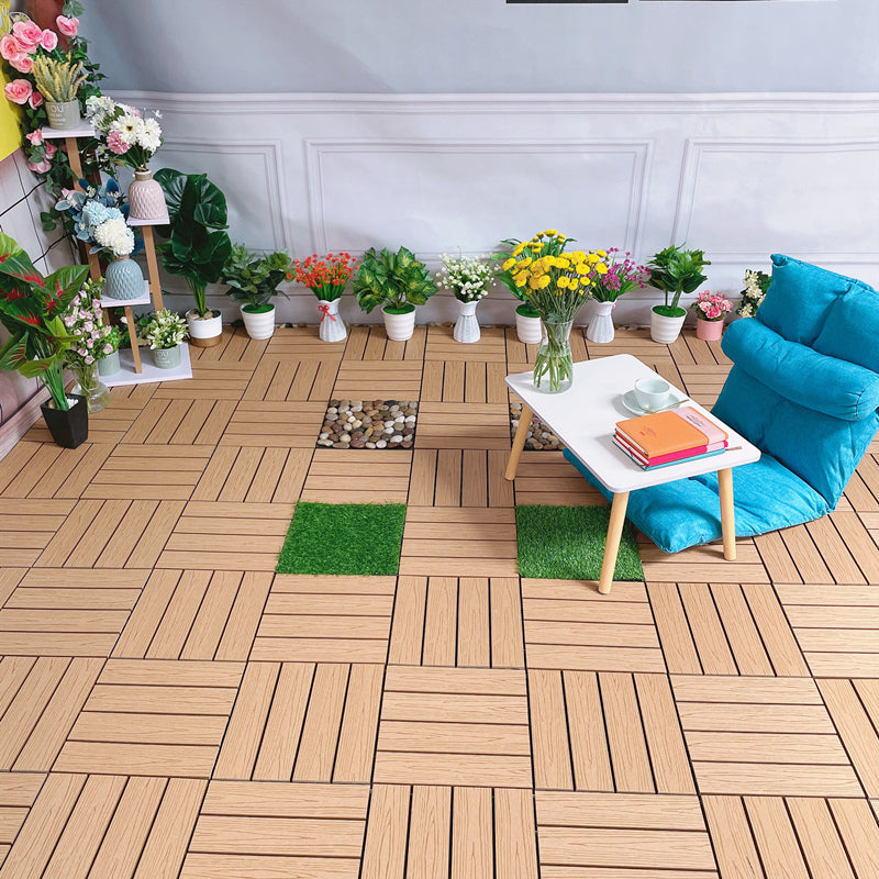 Modern Style Wood Flooring Anti-corrosion Square Outdoor Wood Flooring