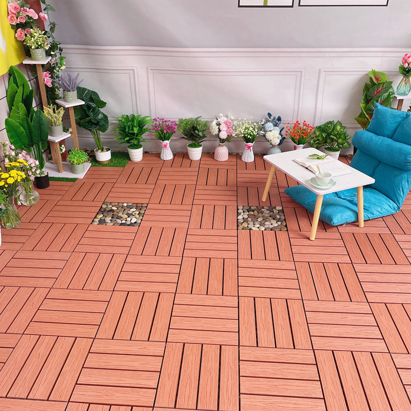 Modern Style Wood Flooring Anti-corrosion Square Outdoor Wood Flooring