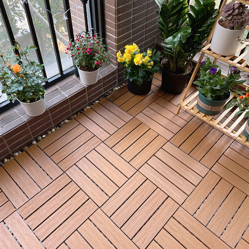 Modern Style Wood Flooring Anti-corrosion Square Outdoor Wood Flooring