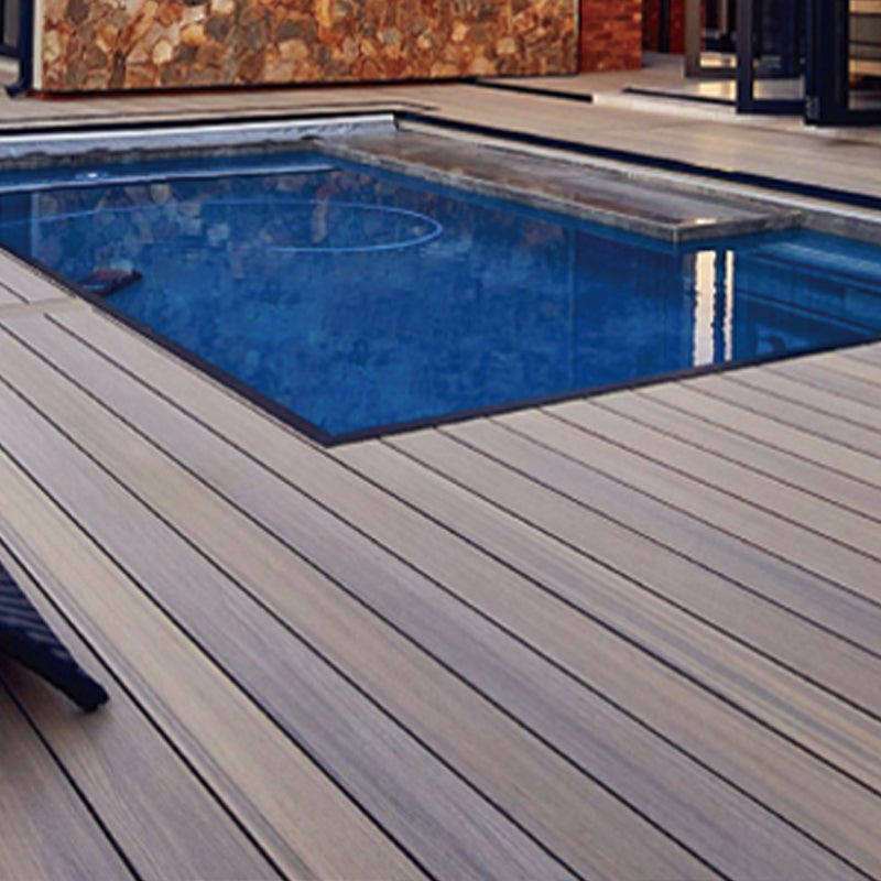 Contemporary Water Resistant Floor Tile Smooth Click Lock Engineered Wood for Patio Garden