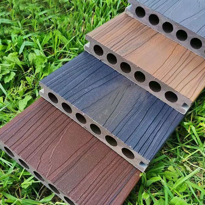 Contemporary Engineered Floor Tile Wire Brushed Nail Wooden Floor for Patio Garden