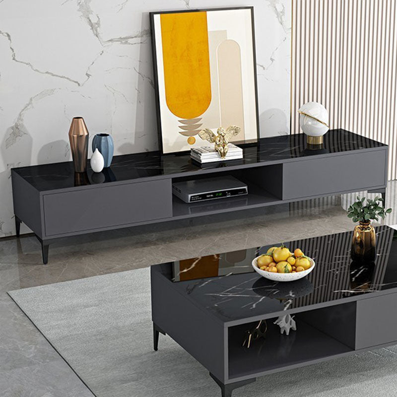 Modern TV Media Console Wooden TV Stand Console for Living Room