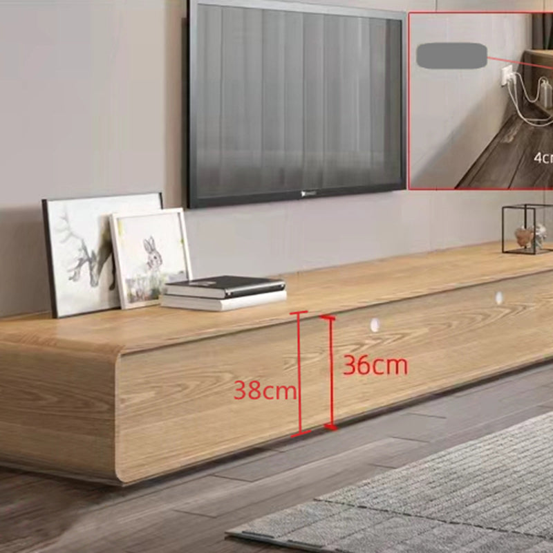 Wooden TV Media Console Scandinavian TV Stand Console with 4 Drawers