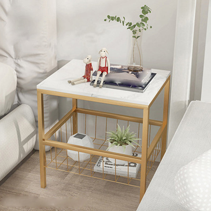 Open Storage Bed Nightstand Contemporary Night Table for Bedroom