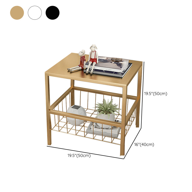 Open Storage Bed Nightstand Contemporary Night Table for Bedroom