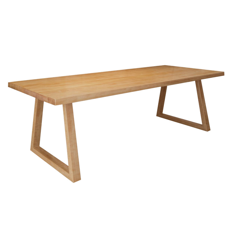 Rectangular Shaped Conference Table Wooden Writing Desk in Natural