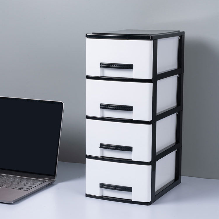 Plastic Filing Cabinet Vertical Modern Drawers File Cabinet for Home Office