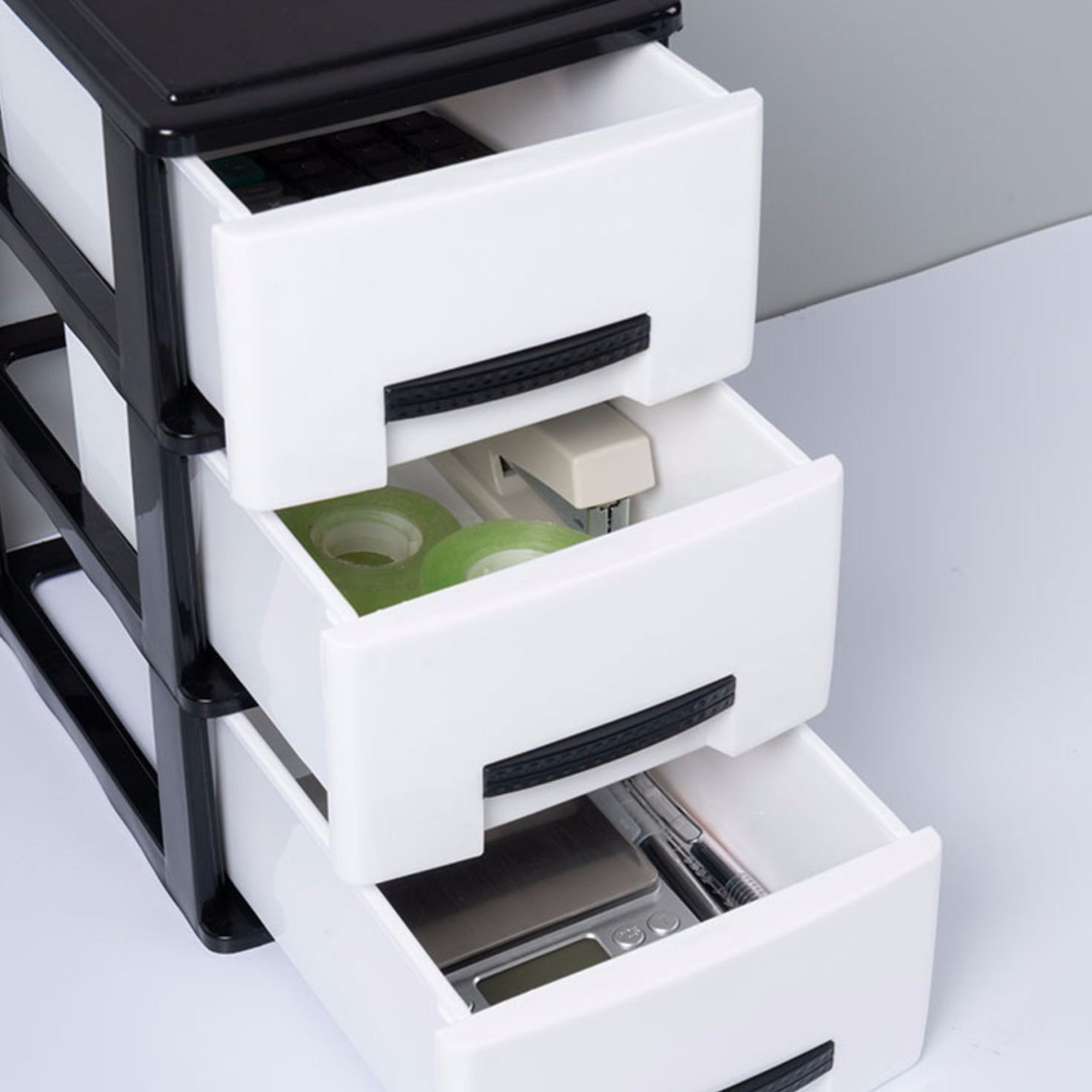 Plastic Filing Cabinet Vertical Modern Drawers File Cabinet for Home Office