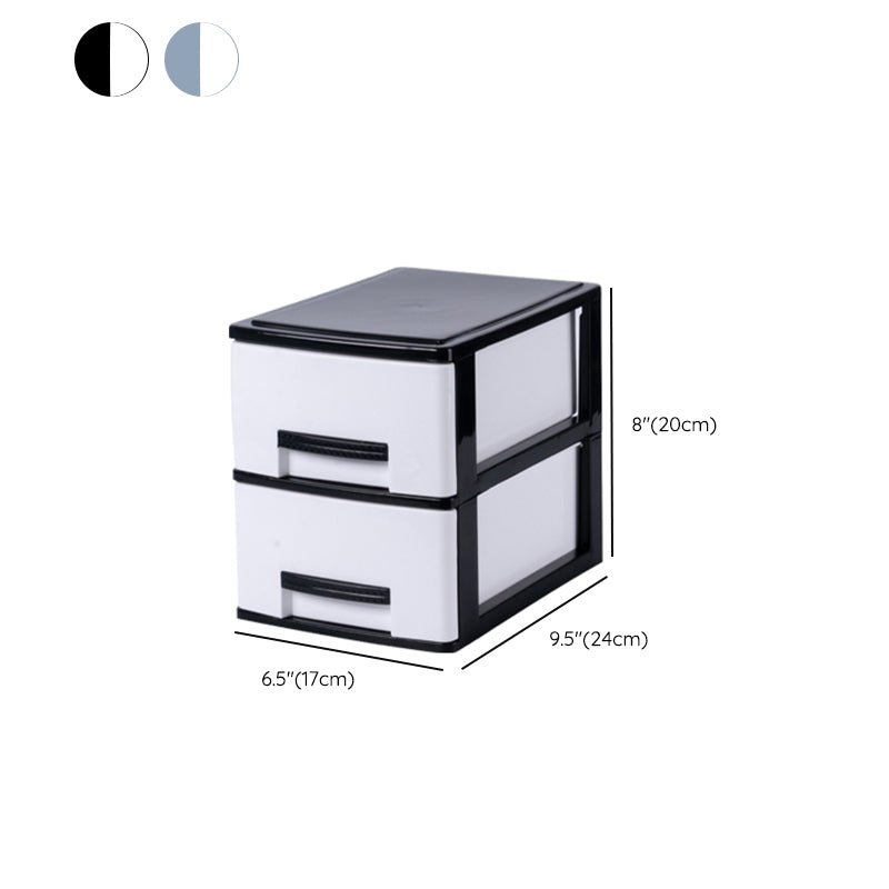 Plastic Filing Cabinet Vertical Modern Drawers File Cabinet for Home Office