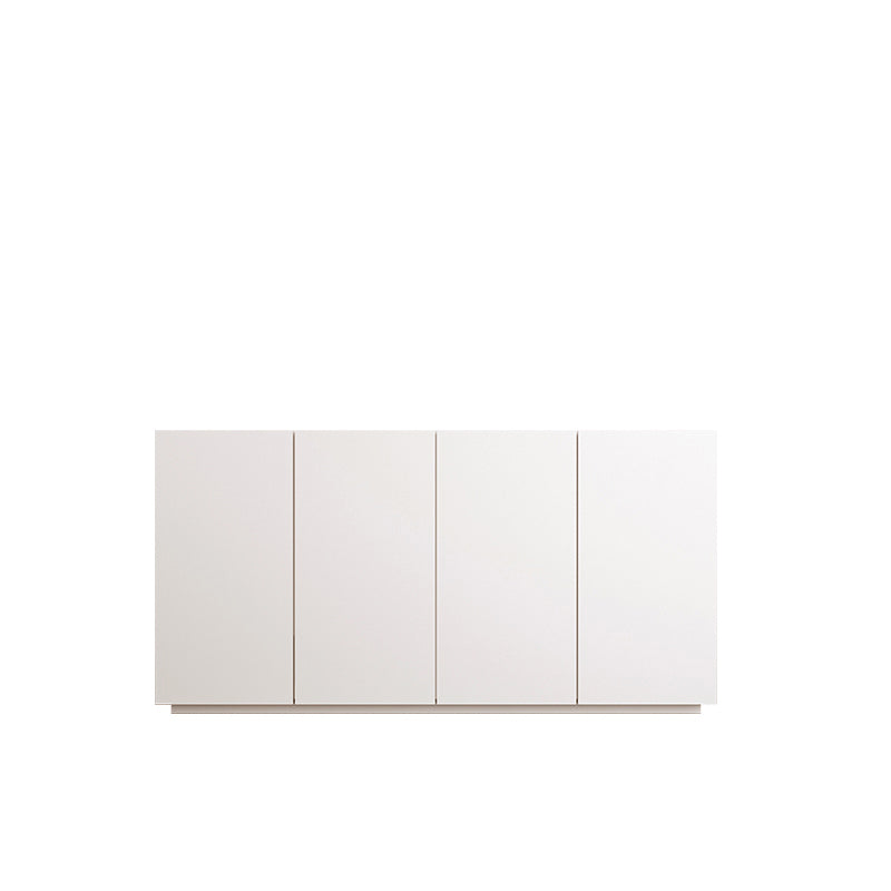 White Glam Side Board for Dining Room Indoor Dining Buffet with Cabinets