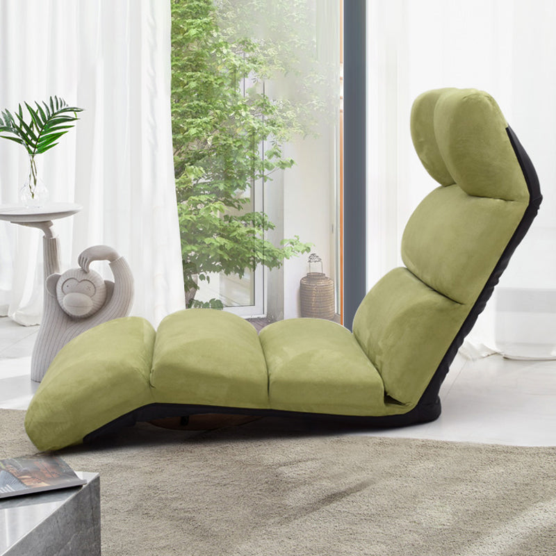 Metal Frame Standard Recliner Solid Color Recliner Chair in Green