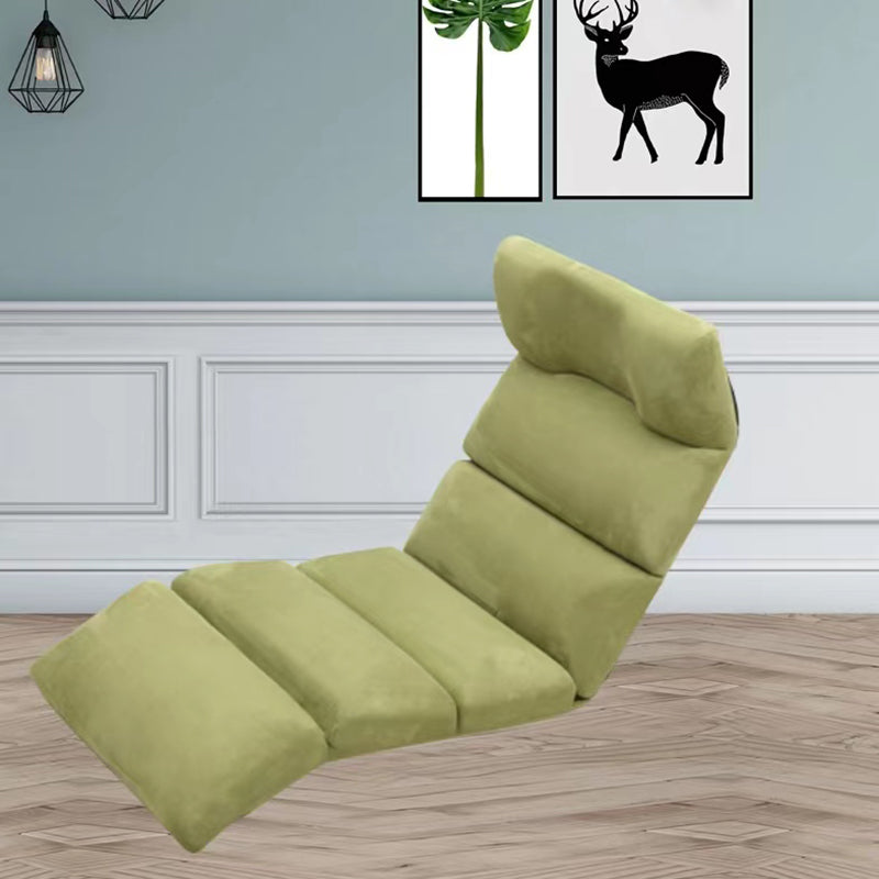 Metal Frame Standard Recliner Solid Color Recliner Chair in Green