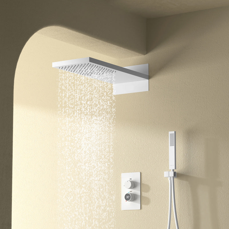 Modern Shower Set Brass Wall Mounted Handheld Shower Head Shower Combo