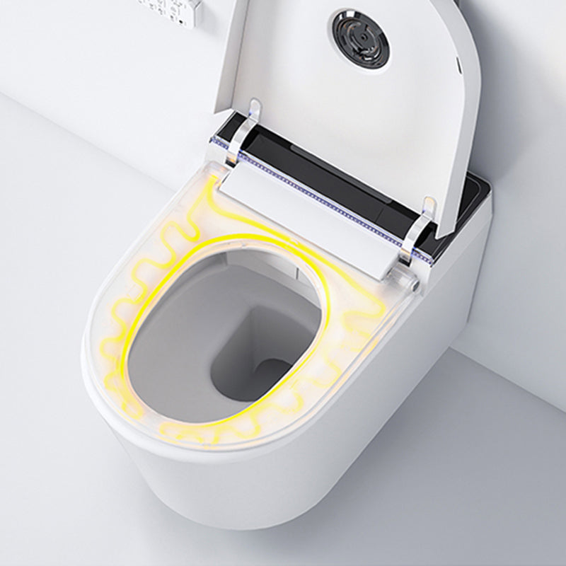 Modern Smart Enabled Wall Mounted Bidet Elongated All-In-One Smart Toilet