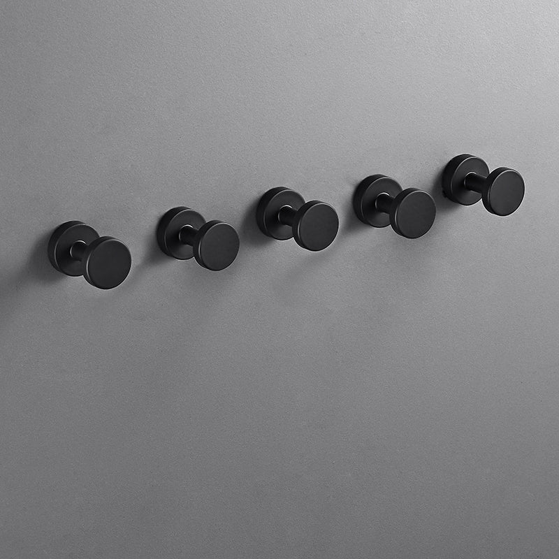 Modern bathroom Accessory as individual or as a set Matte Black Bathroom Hardware