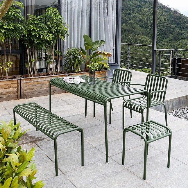 Modern Style Iron Courtyard Table Waterproof Geometric Table