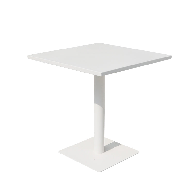 Modern Waterproof Courtyard Table Auminium Geometric Outdoor Table