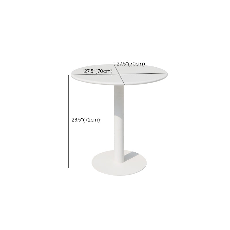 Modern Waterproof Courtyard Table Auminium Geometric Outdoor Table