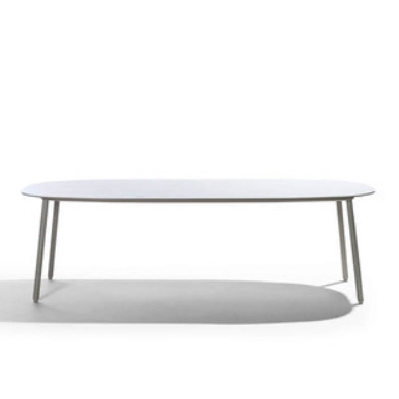 Modern Waterproof Courtyard Table Aluminium Geometric Outdoor Table