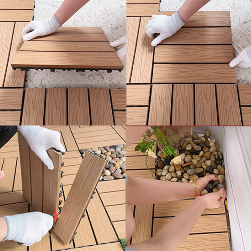 Anti-corrosion Wood Flooring Modern Style Square Outdoor Wood Flooring