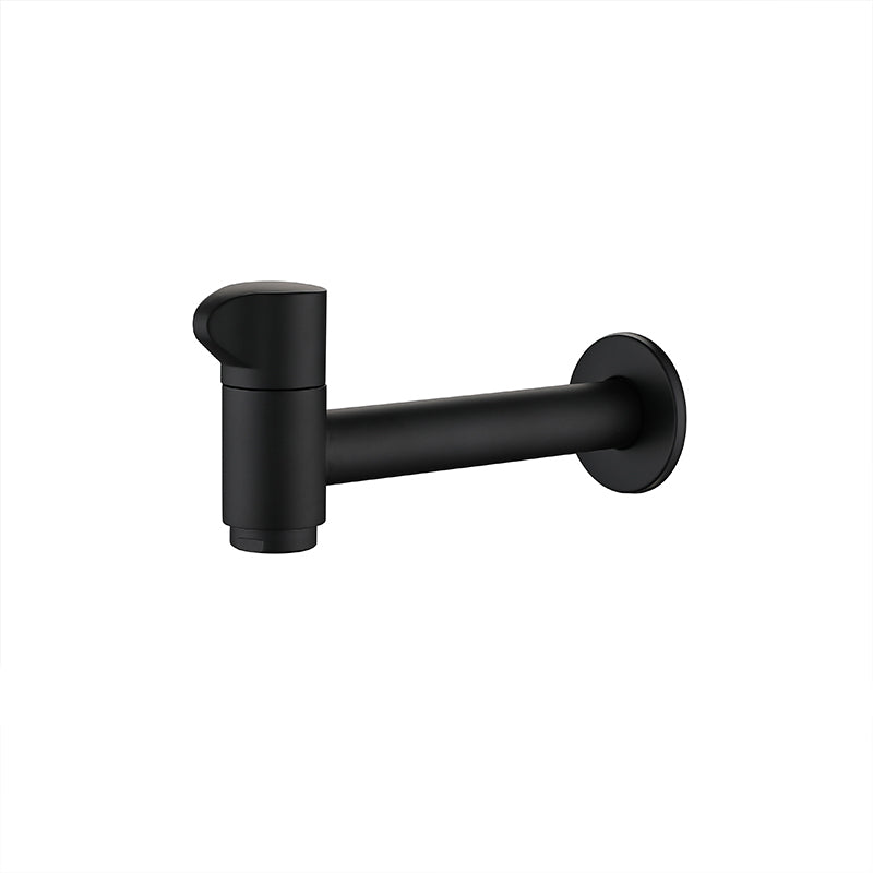 Widespread Wall Mounted Bathroom Sink Faucet Cross Handle Low Arc Faucet