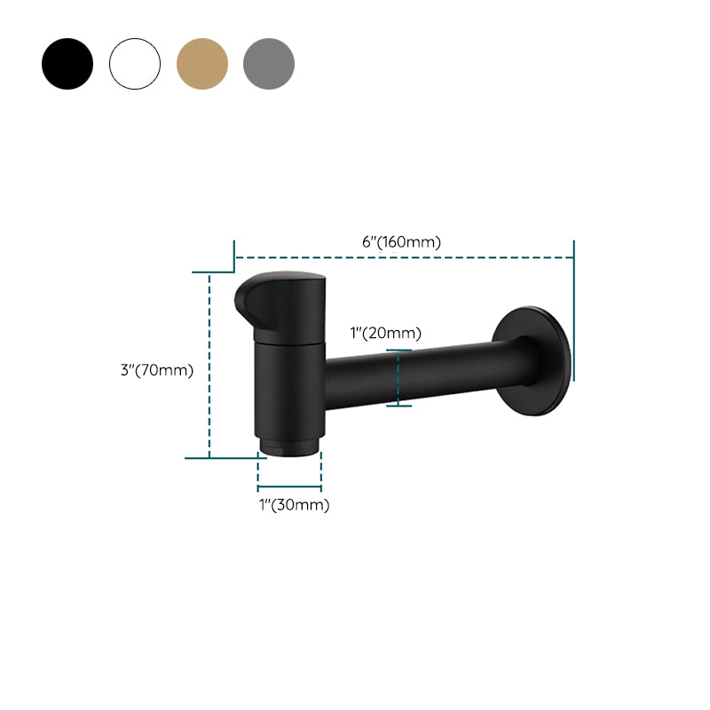 Widespread Wall Mounted Bathroom Sink Faucet Cross Handle Low Arc Faucet