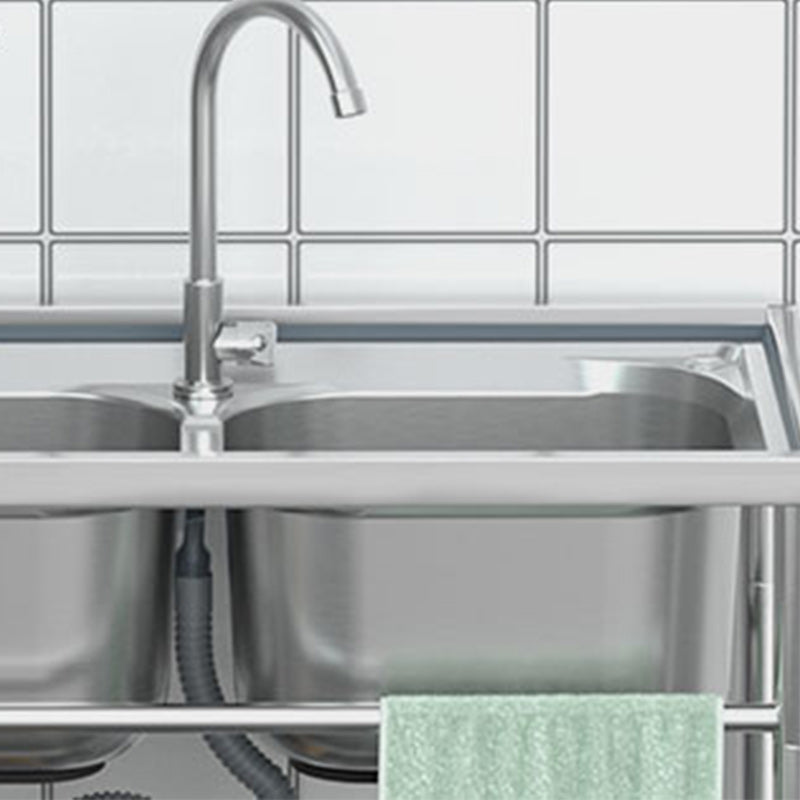 Modern Style Kitchen Sink All-in-one Kitchen Sink with Drain Assembly