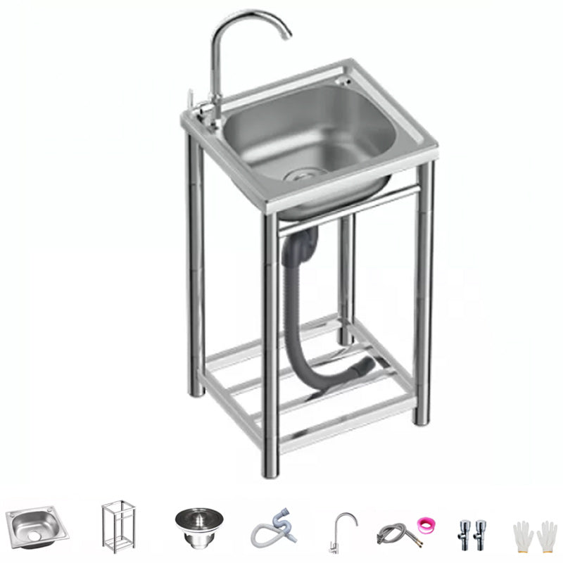 Modern Style Kitchen Sink All-in-one Kitchen Sink with Drain Assembly