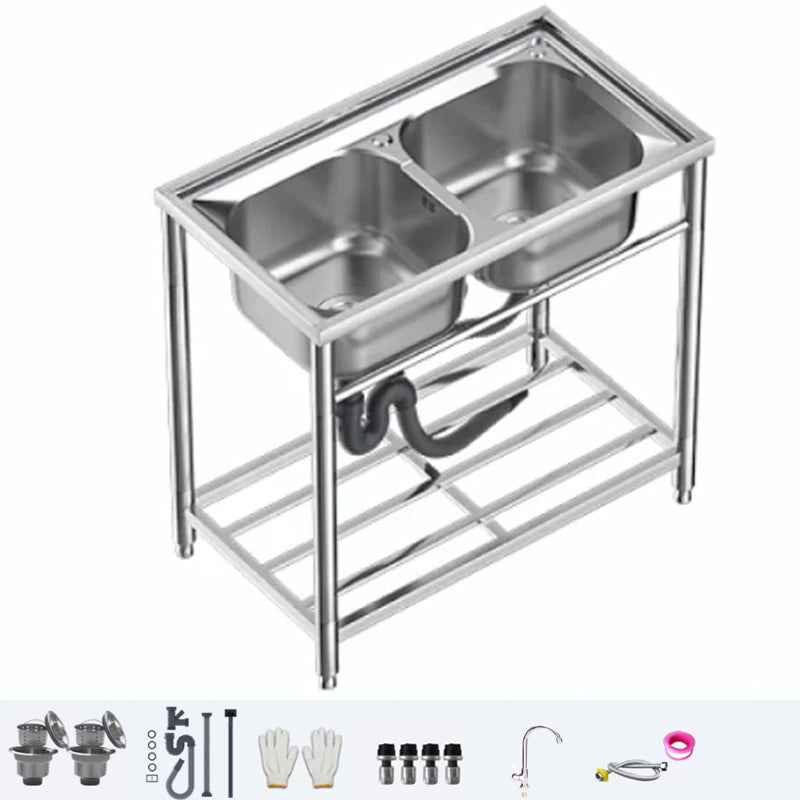 Modern Style Kitchen Sink All-in-one Kitchen Sink with Drain Assembly