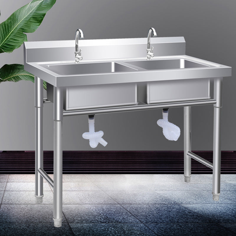 Contemporary Style Kitchen Sink All-in-one Stainless Steel Kitchen Sink