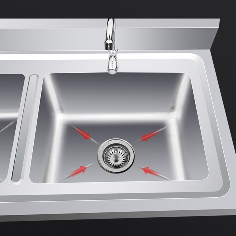 Contemporary Style Kitchen Sink All-in-one Stainless Steel Kitchen Sink