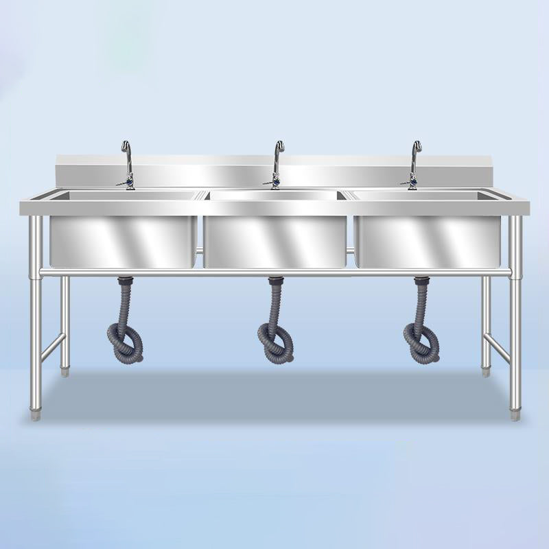 Contemporary Style Kitchen Sink All-in-one Stainless Steel Kitchen Sink