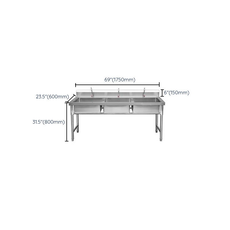 Modern Style Kitchen Sink Stainless Steel Kitchen Sink with Frame