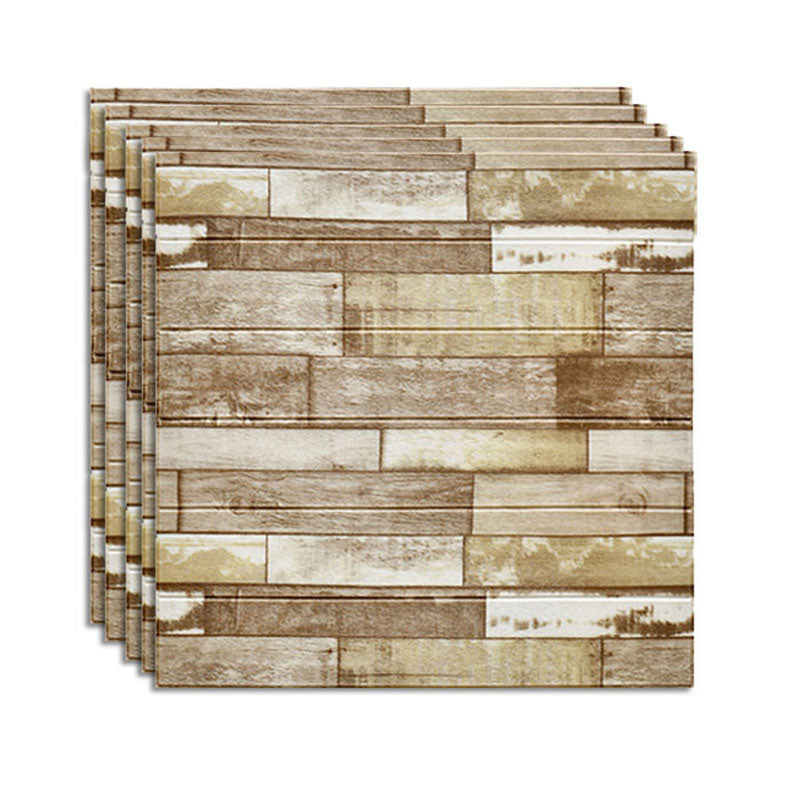 Farmhouse Wood Paneling Smooth Wall Interior Wood Plank Set of 5