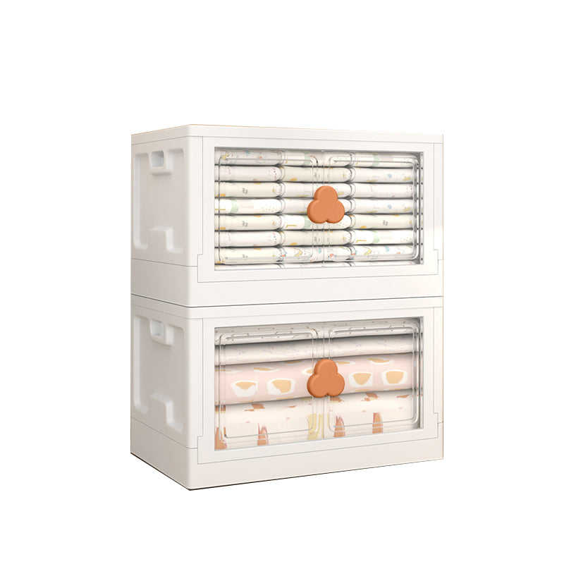 Plastic Kids Armoire Closet Modern Style Armoire Cabinet in White