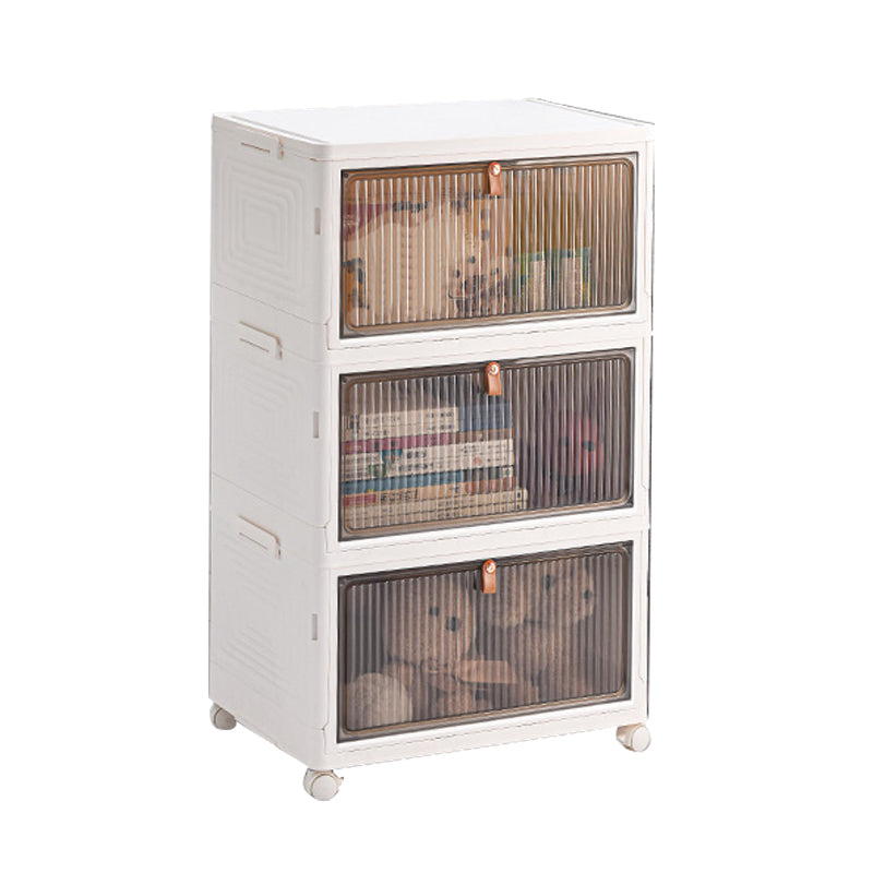 White Plastic Kids Armoire Closet Modern Style Armoire Cabinet