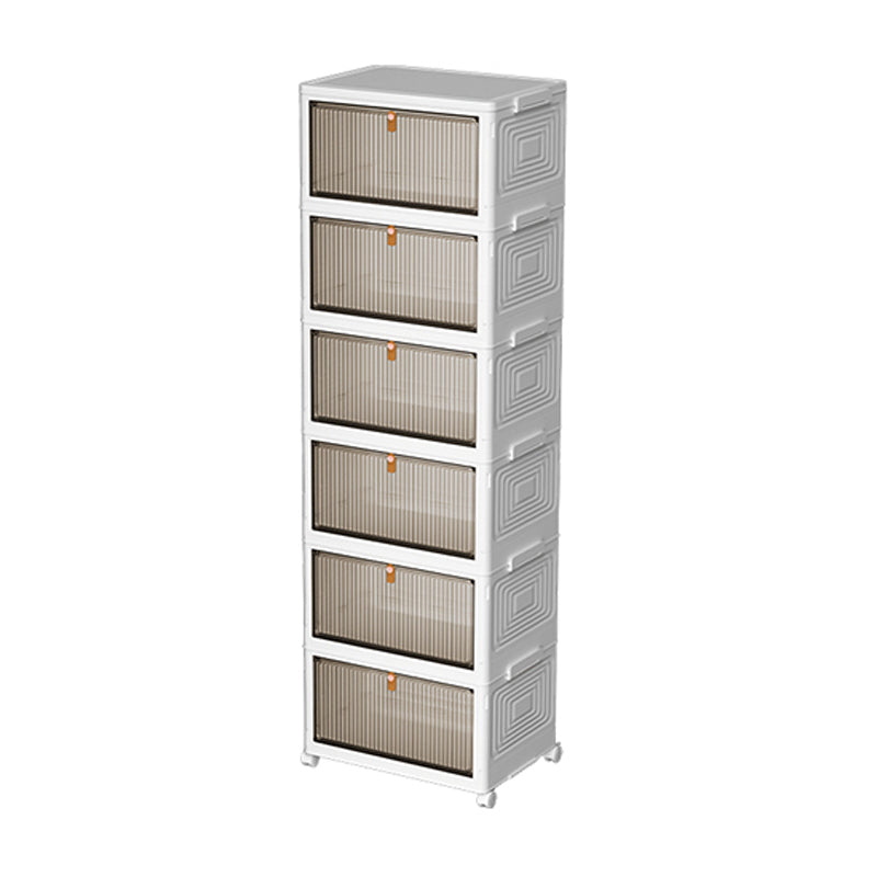 White Plastic Kids Armoire Closet Modern Style Armoire Cabinet