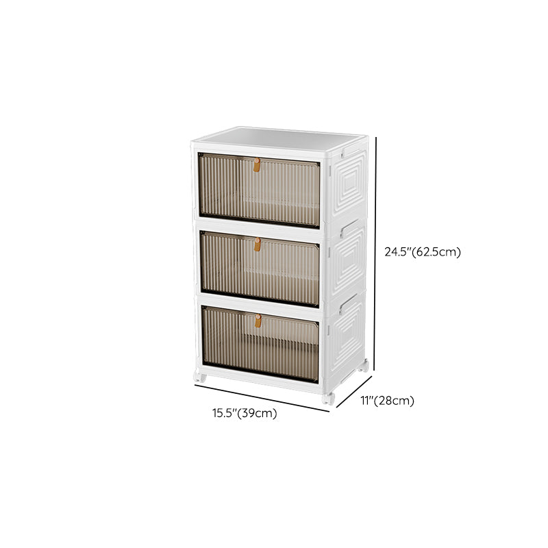 White Plastic Kids Armoire Closet Modern Style Armoire Cabinet