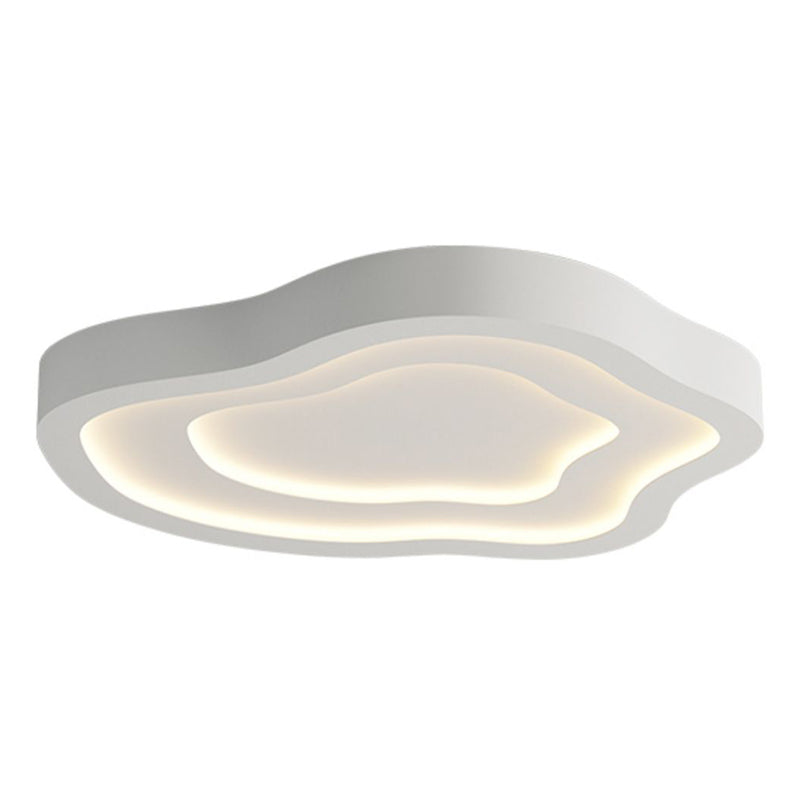 Nordic Ceiling Light Fixture White Flush Mount with Metal for Bedroom