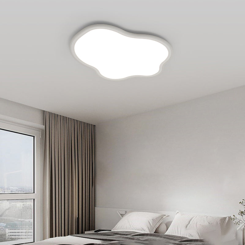 Metal LED Flush Mount Nordic Cloud Ceiling Light Fixture for Bedroom