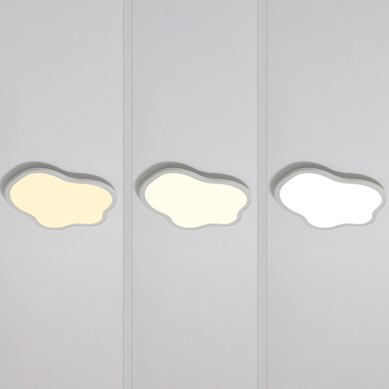 Metal LED Flush Mount Nordic Cloud Ceiling Light Fixture for Bedroom