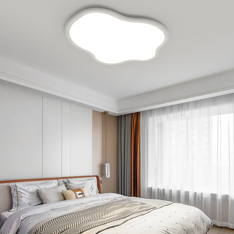 Metal LED Flush Mount Nordic Cloud Ceiling Light Fixture for Bedroom