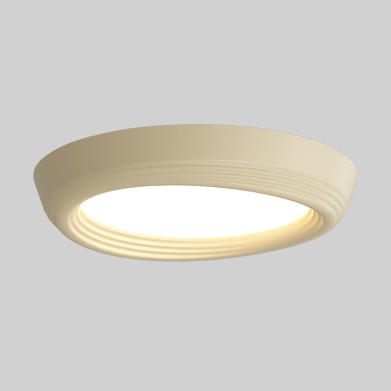 Resin LED Flush Mount Nordic Circle Ceiling Light Fixture for Bedroom