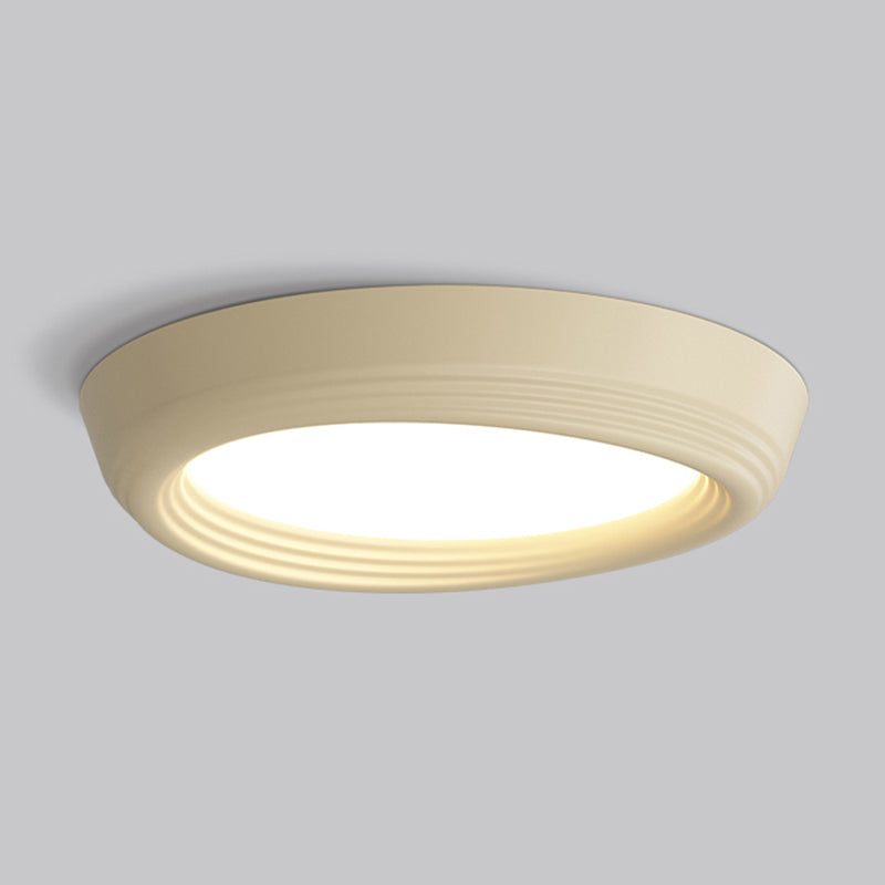 Resin LED Flush Mount Nordic Circle Ceiling Light Fixture for Bedroom