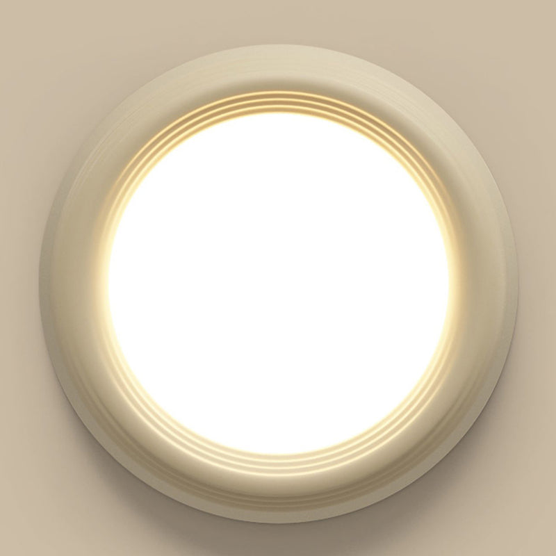 Resin LED Flush Mount Nordic Circle Ceiling Light Fixture for Bedroom