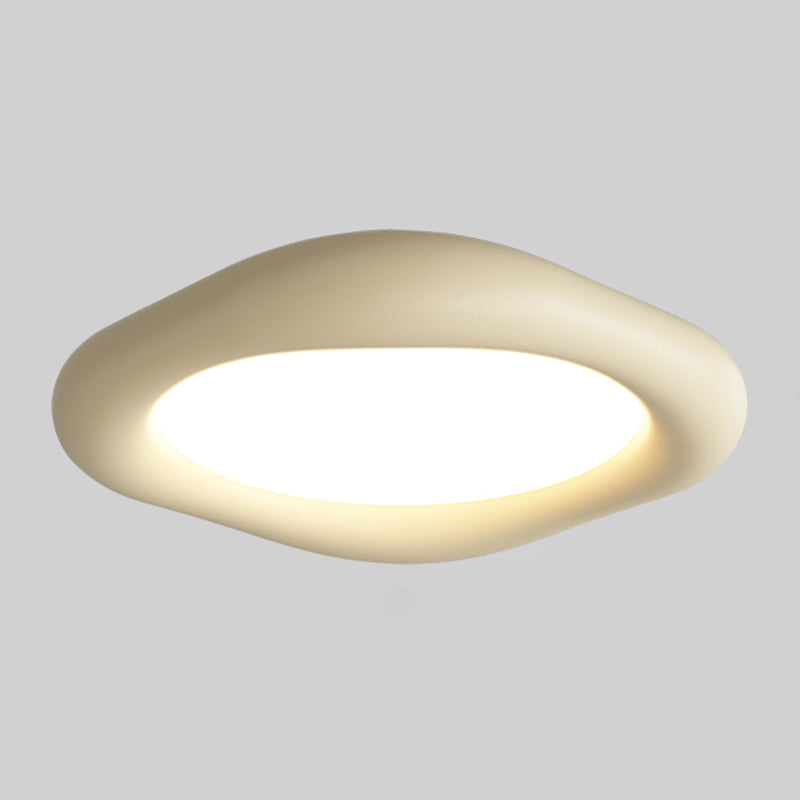 Resin LED Flush Mount Nordic Style Ceiling Light Fixture for Bedroom